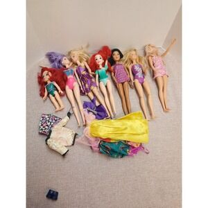 Barbie Doll Lot of 7 With Some Clothing